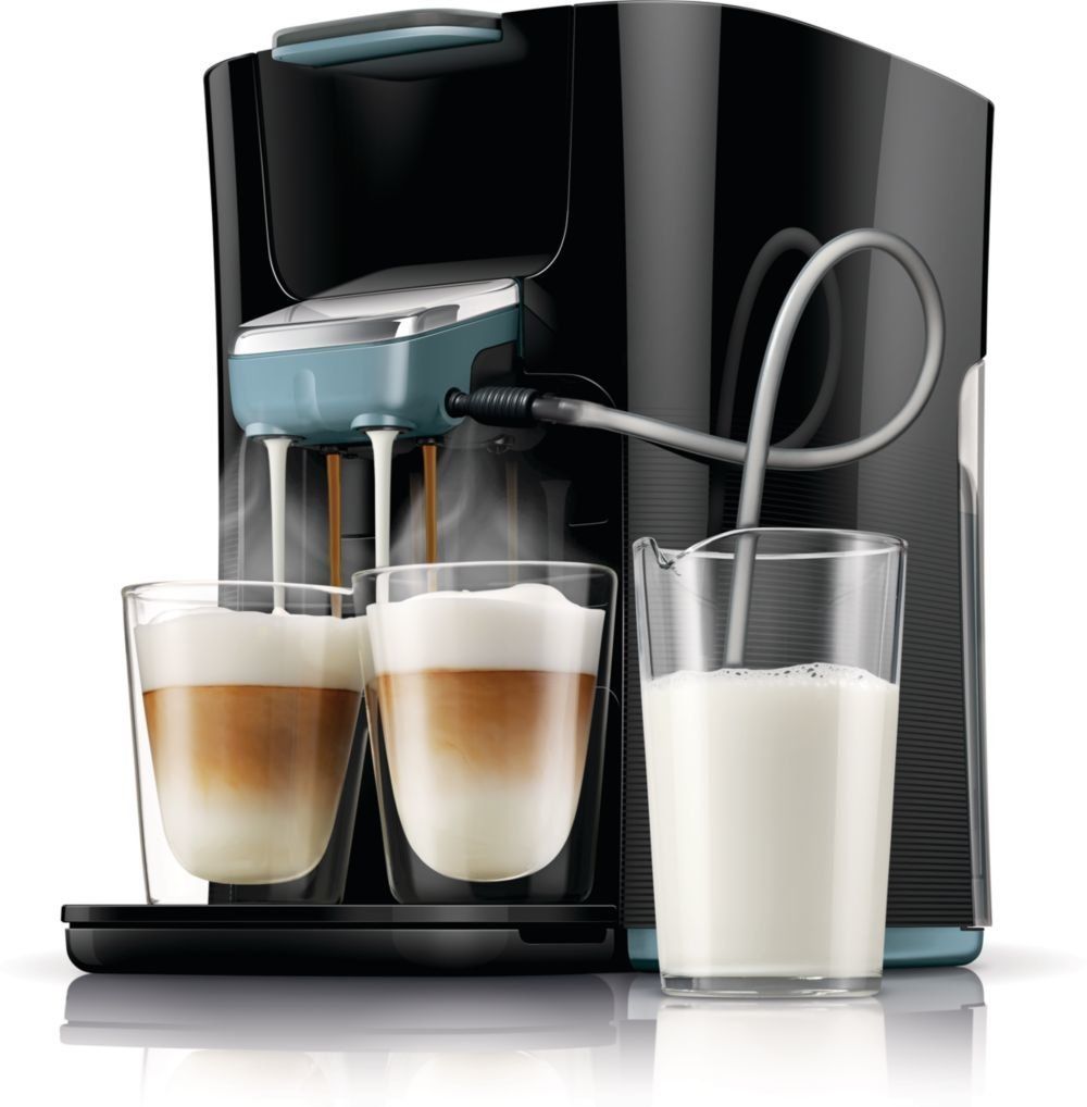 Senseo Kaffeepadmaschine Hd6574 50 Latte Duo Philips Senseo Latte Duo – Kaffeepadmaschine mit Milchaufschäumer